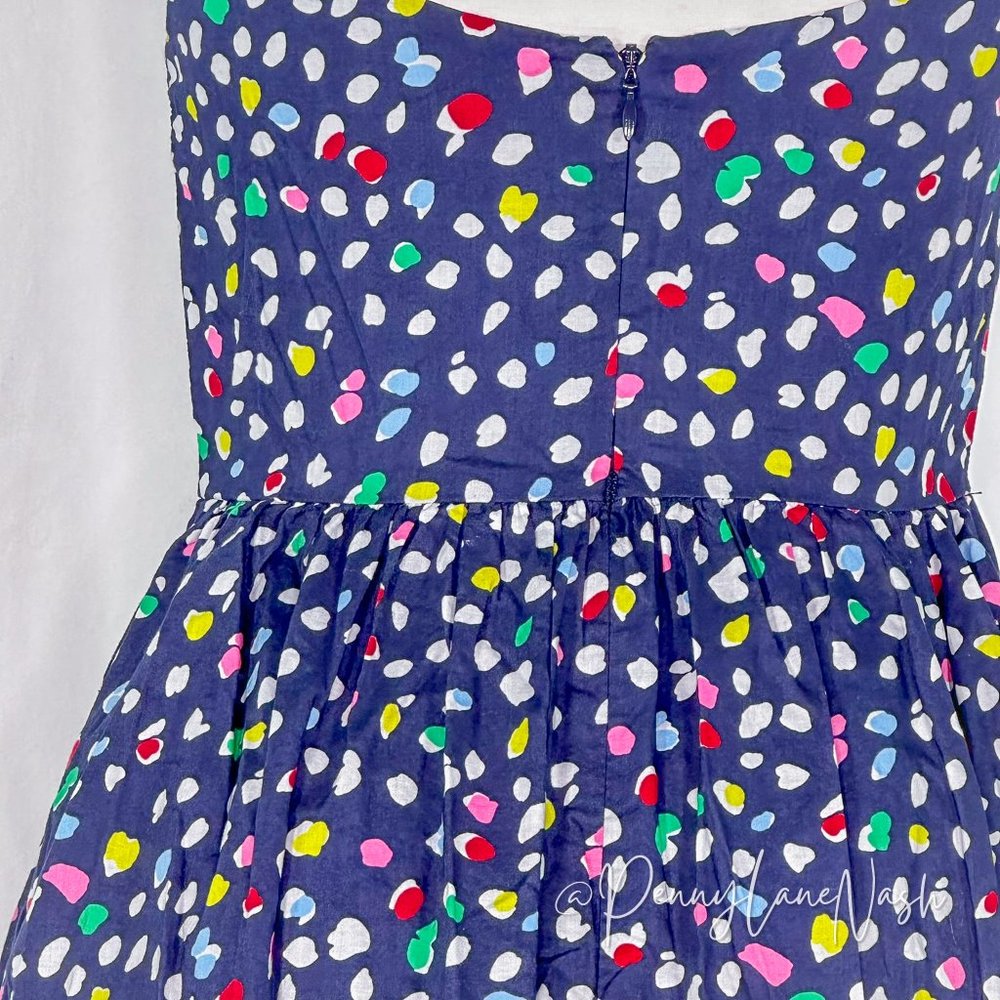 J.Crew Ratti Happy Cat Print Dotted Midi Sundress - Picture 13 of 16